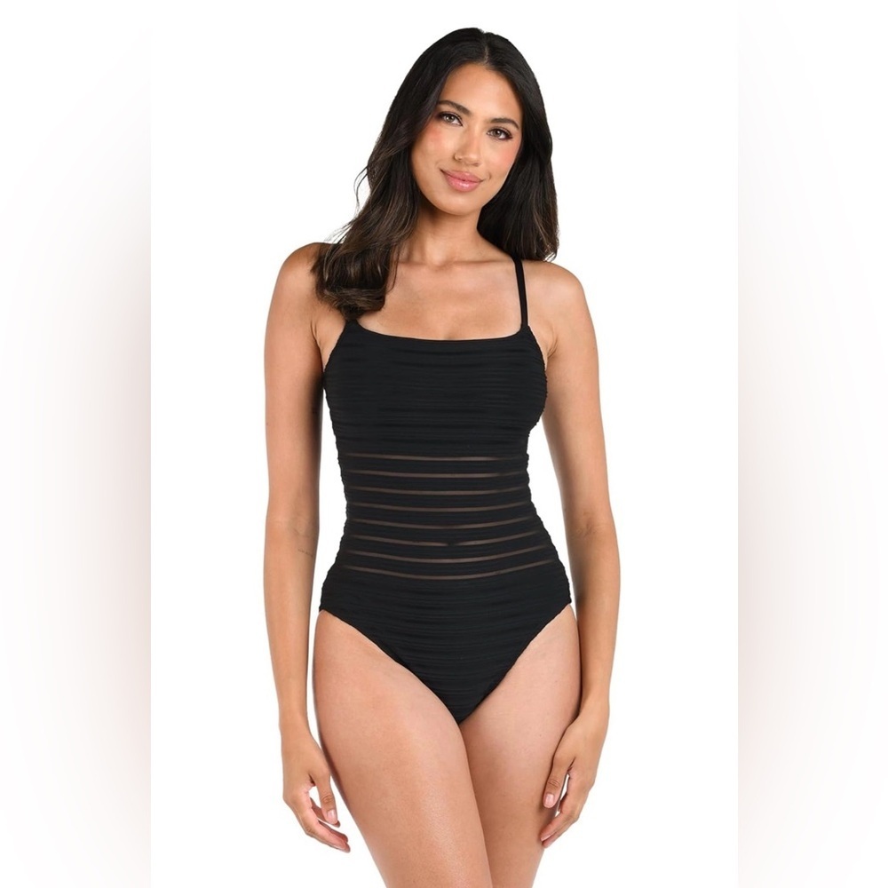 La Blanca Women's One Piece Swimsuit Lingerie Tummy Control Bathing Suit Size 8